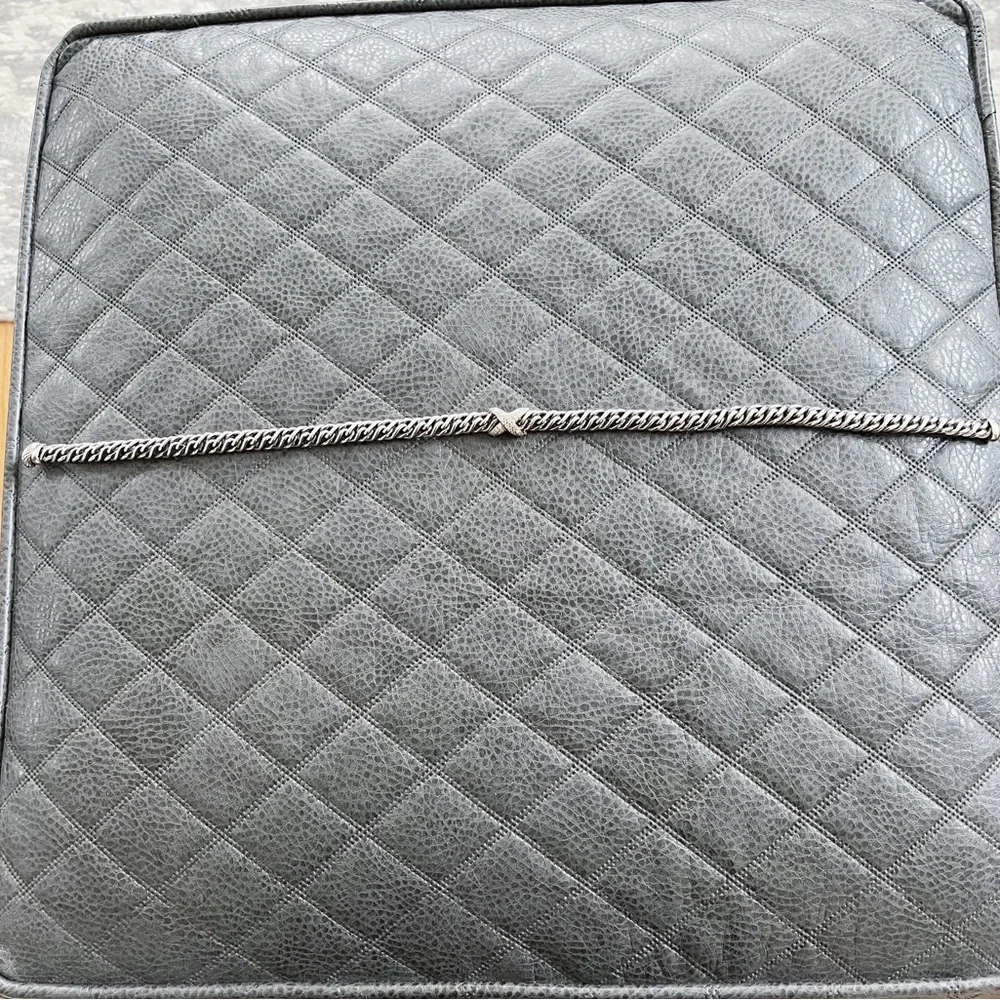 David Yurman Diamond X Vintage Wheat Chain Necklace - Picture 6 of 10